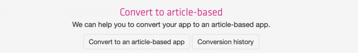 Convert to article-based