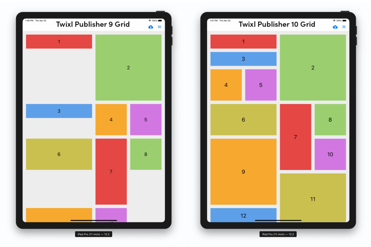 Grid comparison in TP9 & TP10